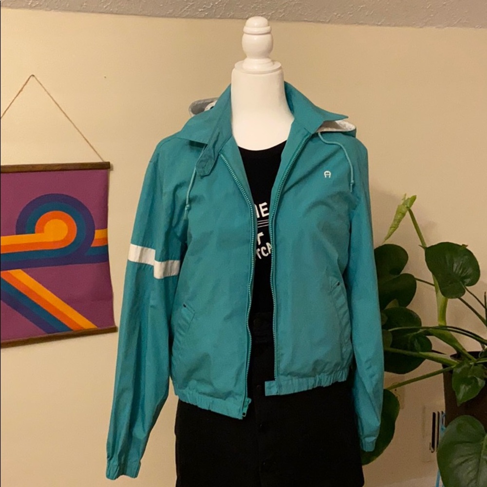 Vintage 80s Etienne Aigner jacket detachable hood